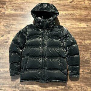 ARITZIA Super Puff Liquid Shine Black Puffer Jacket - Small